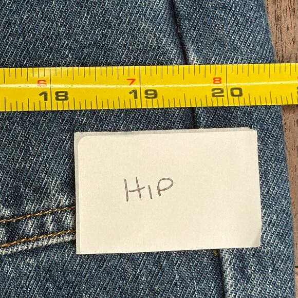 Agolde Cooper Cargo Straight Leg Jeans Dark Wash Size 27 - Picture 8 of 10